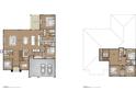 Detailed floor plan showcasing the layout of this two-story home at 523 Sanctuary Golf Pl, Apopka, FL 32712