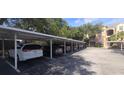 Parking featuring covered parking spaces and mature trees at 13584 Turtle Marsh Loop # 12, Orlando, FL 32837