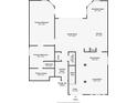 Detailed floorplan featuring the layout of the primary bedroom, kitchen, and living spaces at 1617 Song Sparrow Ct, Sanford, FL 32773