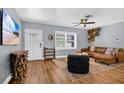 Bright living room features hardwood floors and stylish decor at 706 19Th St, Orlando, FL 32805