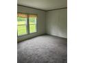 Well-lit bedroom with neutral walls, a large window overlooking green landscape, and plush carpeting at 45814 Lake St, Paisley, FL 32767