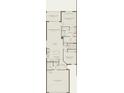 Detailed floor plan showcasing the layout of the house, including bedrooms, bathrooms, and living spaces at 5174 Gardenrow Dr, St Cloud, FL 34772