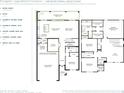 Detailed floor plan showcasing the layout of the home, including the kitchen, bedrooms, and living spaces at 8062 Timberwood Ln, Alafaya, FL 32825