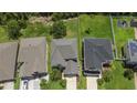 Aerial view of the property highlighting a well-manicured backyard and lush greenery, offering a sense of privacy and space at 1509 Cedar Lake Dr, Orlando, FL 32824