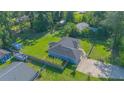 Aerial view of home, displaying its lush green yard and community at 4911 Ne 7Th St, Ocala, FL 34470