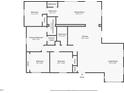 Detailed floor plan showcasing the layout, room dimensions, including three bedrooms, bathrooms, kitchen, and living areas at 4629 Spottswood Dr, Orlando, FL 32812