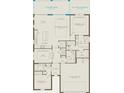 Detailed floorplan showcasing the layout of the home including the kitchen, gathering room, and bedrooms at 2674 Midsweet Ave, St Cloud, FL 34772