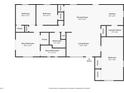 A detailed floor plan showcasing the layout of the home with room dimensions and closet locations at 4 Kasey Dr, Orlando, FL 32807