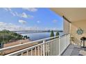 Relaxing balcony overlooking a bridge and ocean, perfect for enjoying peaceful moments with stunning views at 145 N Halifax Ave # 705, Daytona Beach, FL 32118