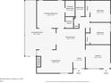 Detailed floorplan showcasing the layout with living room, kitchen, bedrooms, and a screened porch at 545 Mystic Wood St, Casselberry, FL 32707