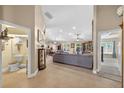 An open floor plan reveals a spacious living room and dining area at 5704 Bay Side Dr, Orlando, FL 32819