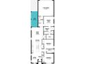 Detailed floor plan showcasing the layout of the home with the great room, kitchen, and bedrooms at 9528 Archway Aly, Orlando, FL 32832
