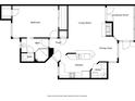 Detailed floor plan showcasing the layout of the home, including living areas and bedrooms at 1547 Farrindon Cir # 1547, Lake Mary, FL 32746