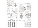 Detailed floor plan showcases the layout, including four bedrooms, three baths, kitchen, great room and garage at 5381 Sw 128Th Street Rd, Ocala, FL 34473