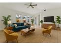 Sunlit living room features contemporary furniture, neutral tones, and large windows for natural light at 1309 W Yale St, Orlando, FL 32804
