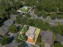 Aerial view of home highlighting location and surrounding community amenities at 216 Homestretch Blvd, Deland, FL 32724