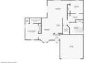 Detailed floor plan showcasing the layout and dimensions of the home's living spaces at 428 Danube Way, Kissimmee, FL 34759