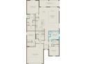 Detailed floor plan showcasing the layout of the home, including bedrooms, bathrooms, and living spaces at 6014 Tree Crossing Ln, St Cloud, FL 34771