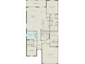 Layout featuring 2-car garage, gathering room, bedrooms, kitchen, owner's suite, and a covered lanai at 1537 Timber Leaf Rd, St Cloud, FL 34771