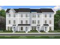 Charming townhomes with varied gray exteriors, featuring optional extended porches and manicured landscaping at 15052 Grove Lake Dr, Winter Garden, FL 34787