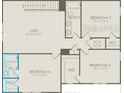 Layout of the home's second floor including bedrooms, baths, and loft at 5530 Settlingstone Ln, St Cloud, FL 34771