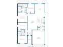 This home layout features four bedrooms, two baths, a two-car garage, flex space, and an open-concept great room and kitchen at 21 Locust Ter, Ocala, FL 34472