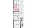 Detailed floorplan showcasing the layout of the home's bedrooms, bathrooms, kitchen, and living spaces at 1023 Ladyfish Trl, St Cloud, FL 34771