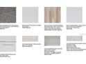 Selection of interior finishes including flooring, countertops, cabinets, and backsplash at 5283 Bowspirit Way, St Cloud, FL 34771