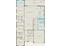 Detailed floor plan showcasing the layout of a modern home with open-concept living spaces at 5503 Banyan Bay Rd, St Cloud, FL 34771