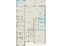 Detailed first-floor plan showcasing the layout of the bedrooms, bathrooms, and living spaces at 5688 Flame Vine Way, St Cloud, FL 34771