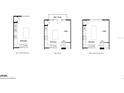 Layout options for the second floor kitchen, including a chef's kitchen, deck, and island extension at 15058 Grove Lake Dr, Winter Garden, FL 34787