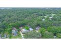Aerial shot showcases the property's lush green surroundings and neighborhood setting at 805 E 20Th St, Sanford, FL 32771