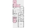 Detailed floor plan showcasing the layout of the home, including bedrooms, kitchen, and outdoor living space at 858 Arbor Green Trl, St Cloud, FL 34771
