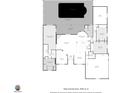 Detailed floor plan showcasing layout with pool, primary bedroom, kitchen, living room and garage at 10411 Sw 52Nd Ct, Ocala, FL 34476