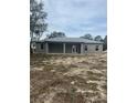 View of the back of the house, showcasing a covered patio at 12757 Se 104Th Ter, Belleview, FL 34420