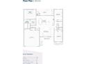 Bimini floor plan showcasing layout of the home's bedrooms, bathrooms, kitchen, and garage at 13374 Sw 63Rd Ter, Ocala, FL 34473