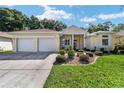 Well maintained house with two-car garage, landscaped front yard, and beige stucco exterior at 11017 Sw 71St Cir, Ocala, FL 34476