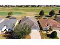 This aerial shot displays this home with an easy access to the community golf course at 16331 Sw 12Th Ter, Ocala, FL 34473