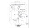 Detailed floor plan showcasing the layout of the living spaces, kitchen, bedrooms, and bathrooms at 13253 Se 35Th Ct, Belleview, FL 34420