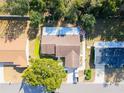 Bird's eye view of a house, yard, and pool at 10602 Se 179Th Ln, Summerfield, FL 34491