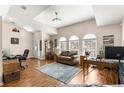 Bright and airy living room with hardwood floors and neutral decor at 5137 Nw 20Th Pl, Ocala, FL 34482