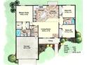 Detailed floor plan showcasing the layout of the home at 17682 Sw 113Th Pl, Dunnellon, FL 34432