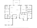 Detailed floor plan illustrating the layout of the house, including rooms and features at 6215 Se 13Th St, Ocala, FL 34472