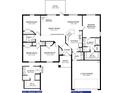 Detailed floor plan showcasing the layout of the home with four bedrooms, 2 car garage, great room and optional fireplace at 120 Dogwood Drive Cir, Ocala, FL 34472