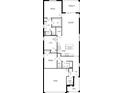 Detailed floor plan showing the layout of a single-Gathering house, including the garage and outdoor lanai at 4044 Nw 44Th Cir, Ocala, FL 34482