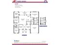 Detailed floor plan of a 4 bedroom, 2 bath home with a 2-car garage and Gathering room at 6644 Sw 179Th Avenue Rd, Dunnellon, FL 34432