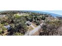 Captivating aerial shot of a cozy home surrounded by lush greenery and a serene lake view at 12461 Se 126Th Ct, Ocklawaha, FL 32179