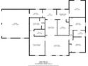 A detailed floor plan showcasing the layout of the home with labeled rooms and measurements at 6890 Nw 21St St, Ocala, FL 34482