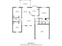 Detailed floorplan showing layout of rooms, including kitchen, bedrooms, living room and garage at 17799 Se 125Th Cir, Summerfield, FL 34491