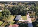 Aerial view of a charming single-story home with lush greenery and a spacious yard at 480 Nw 55Th Ave, Ocala, FL 34482